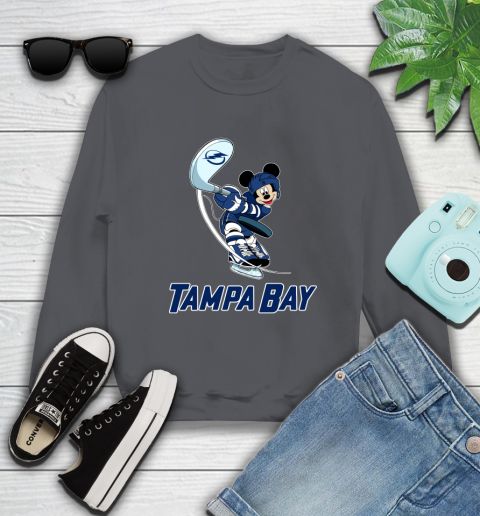 NHL Hockey Tampa Bay Lightning Cheerful Mickey Mouse Shirt Sweatshirt 6