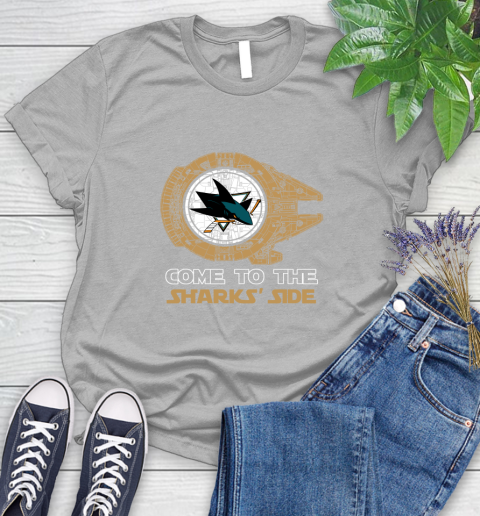 NHL Come To The San Jose Sharks Wars Hockey Sports Women's T-Shirt 5