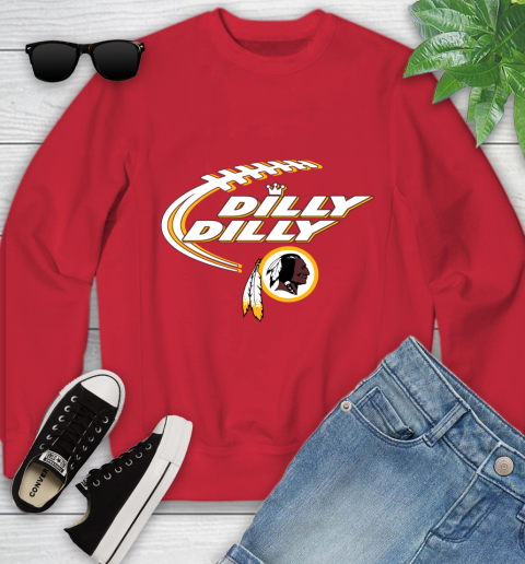 NFL Washington Redskins Dilly Dilly Football Sports Youth Sweatshirt 9