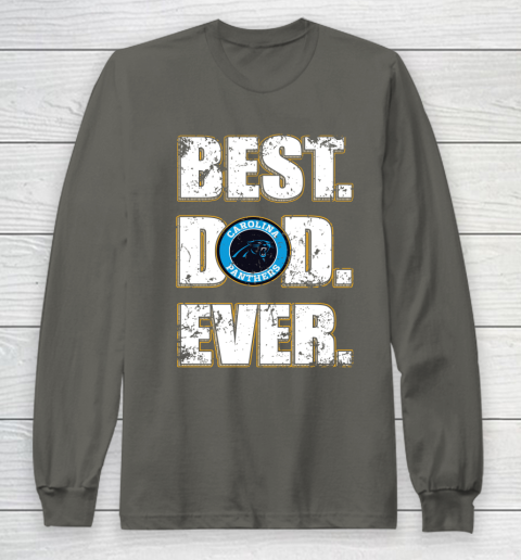 NFL Carolina Panthers Football Best Dad Ever Family Shirt Long Sleeve T-Shirt 5