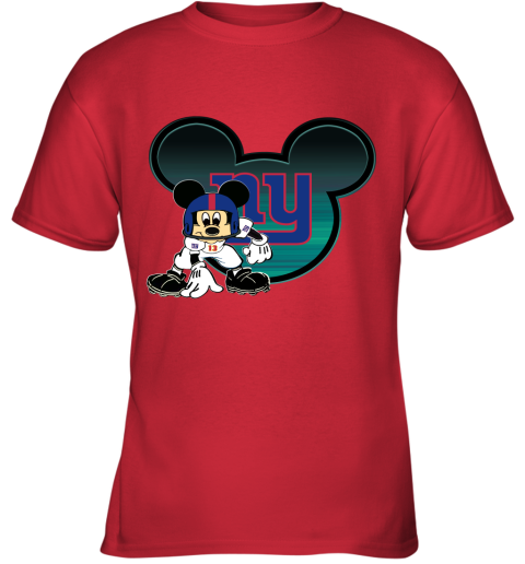 NFL New York Giants Mickey Mouse Disney Football T Shirt QTG3EtDBNkw youth t shirt 26 95 151514 front red