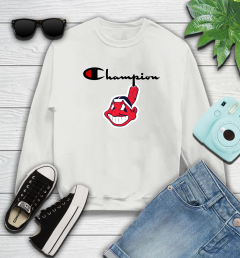 MLB Baseball Cleveland Indians Champion Shirt Sweatshirt 3