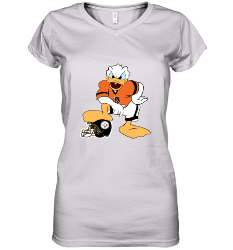 You Cannot Win Against The Donald Cincinnati Bengals NFL Women's V-Neck T-Shirt
