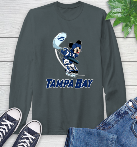 NHL Hockey Tampa Bay Lightning Cheerful Mickey Mouse Shirt Long Sleeve T-Shirt 8 NHL Hockey Tampa Bay Lightning Cheerful Mickey Mouse Shirt Long Sleeve T-Shirt - Image 8