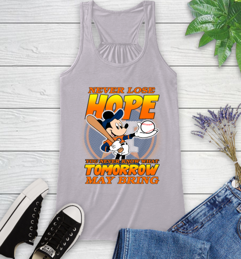 Houston Astros MLB Baseball Mickey Disney Never Lose Hope Racerback Tank 4
