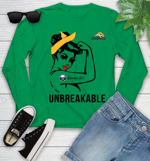 NHL Buffalo Sabres Girl Unbreakable Hockey Sports Youth Long Sleeve 4