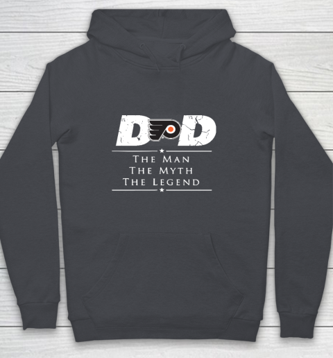 Philadelphia Flyers NHL Ice Hockey Dad The Man The Myth The Legend Youth Hoodie 5