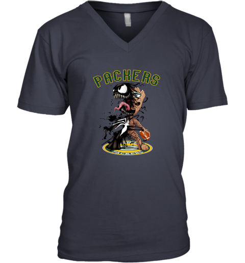 NFL Green Bay Packers Football Venom Groot Guardians Of The Galaxy n2GzHW7l6zv v neck unisex 8 95 151514 front navy