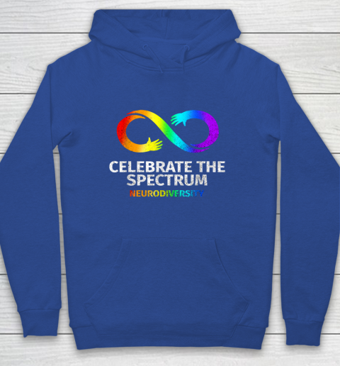 Neurodiversity Celebrate Spectrum Infinity Autism Awareness Youth Hoodie 6