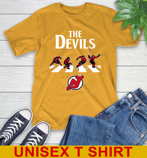 NHL Hockey New Jersey Devils The Beatles Rock Band Shirt T-Shirt 3 NHL Hockey New Jersey Devils The Beatles Rock Band Shirt T-Shirt - Image 3