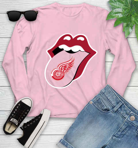 Detroit Red Wings NHL Hockey Lips I Root For My Team Adoring Fan 134