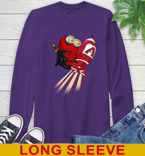 MLB Baseball Arizona Diamondbacks Deadpool Minion Marvel Shirt Long Sleeve T-Shirt 5