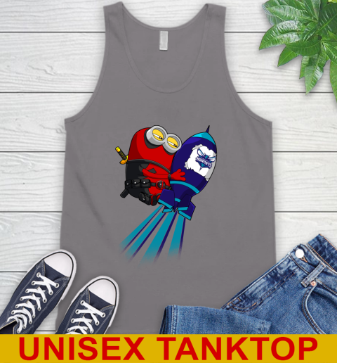 NBA Basketball Charlotte Hornets Deadpool Minion Marvel Shirt Tank Top 6