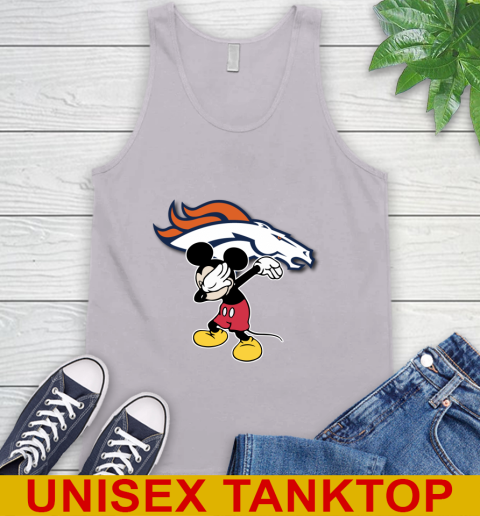 Denver Broncos NFL Football Dabbing Mickey Disney Sports Tank Top 4