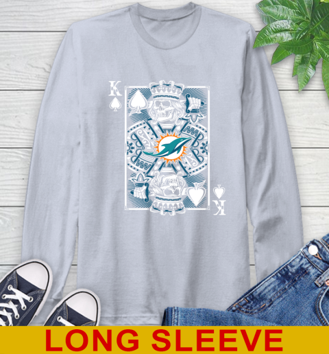 Miami Dolphins NFL Football The King Of Spades Death Cards Shirt Long Sleeve T-Shirt 6