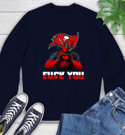 NHL Tampa Bay Buccaneers Deadpool Love You Fuck You Football Sports Sweatshirt 2