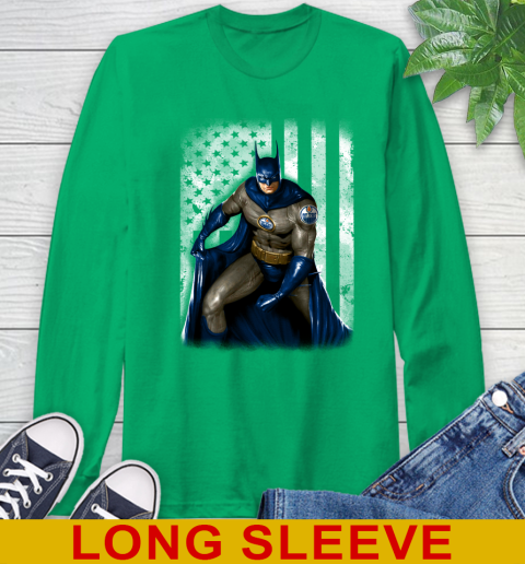 Edmonton Oilers NHL Hockey Batman DC American Flag Shirt Long Sleeve T-Shirt 8