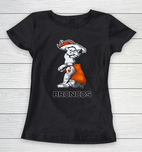 NFL Football My Cat Loves Denver Broncos Women's T-Shirt