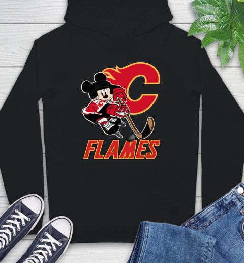 NHL Calgary Flames Mickey Mouse Disney Hockey T Shirt Hoodie 2