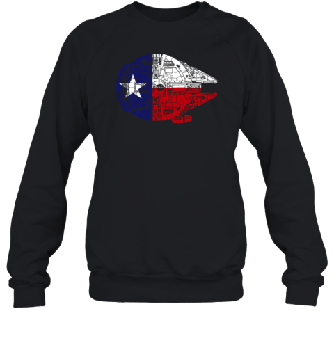 Texas Flag And The Millennium Falcon Sweatshirt