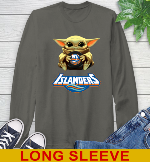 NHL Hockey New York Islanders Star Wars Baby Yoda Shirt 65