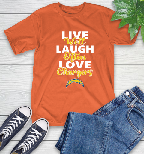 NFL Football Los Angeles Chargers Live Well Laugh Often Love Shirt T-Shirt 4