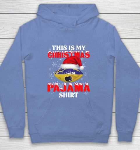 Baltimore Ravens This Is My Christmas Pajama Shirt NFL Youth Hoodie 8