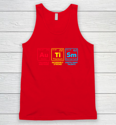Autism Awareness Elements Periodic Table Tank Top 4