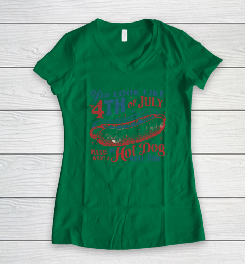 You Look Like The Fourth Of July Women's V-Neck T-Shirt 3