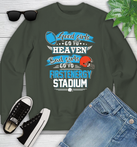 Cleveland Browns NFL Bad Girls Go To Firstenergy Stadium Shirt Youth Sweatshirt 9