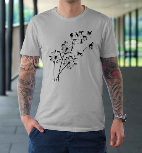 Dandelion Greyhound Flower Floral Greyhound Tree T Shirt