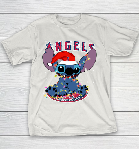 Los Angeles Angels MLB noel stitch Baseball Christmas Youth T-Shirt 8