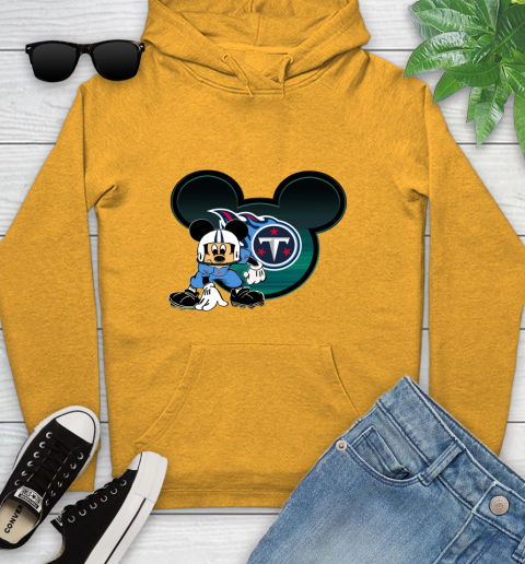 NFL Tennessee Titans Mickey Mouse Disney Football T Shirt Youth Hoodie 3