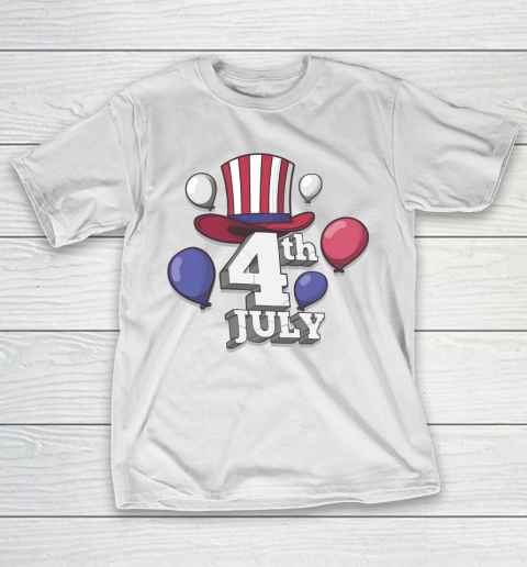 All American  US Flag Cap, 4th of July Independence Day T-Shirt