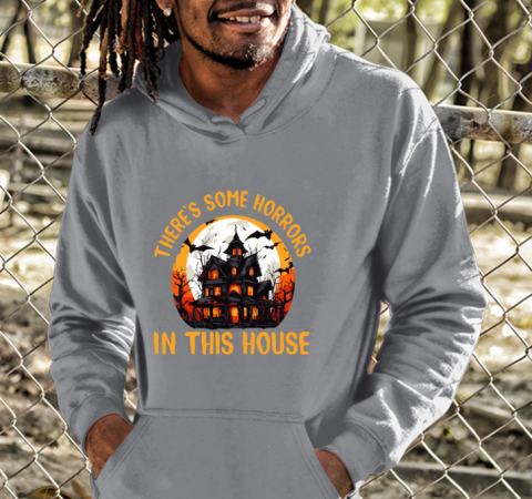jkum thereamp 39 s some horrors in this house shirt hoodie 23 front dark heather
