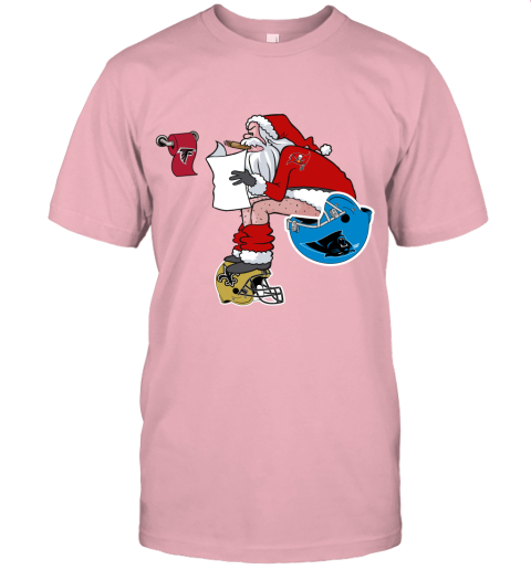 1mml santa claus tampa bay buccaneers shit on other teams christmas jersey t shirt 60 front pink