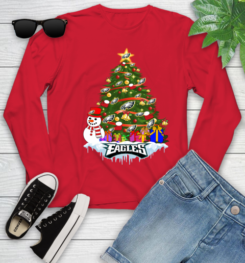 Philadelphia Eagles Merry Christmas NFL Football Sports Youth Long Sleeve 11