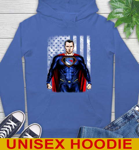NHL Hockey New York Rangers Superman DC Shirt Hoodie 9