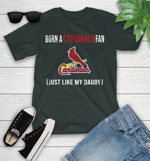 MLB Baseball St.Louis Cardinals Loyal Fan Just Like My Daddy Shirt Youth T-Shirt 5