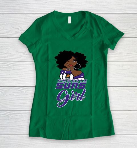 Phoenix Suns Girl NBA Women's V-Neck T-Shirt 5