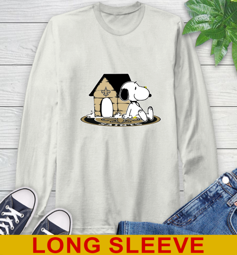 NFL Football New Orleans Saints Snoopy The Peanuts Movie Shirt Long Sleeve T-Shirt 12