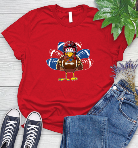 Buffalo Bills Turkey Thanksgiving Day Women's T-Shirt 9