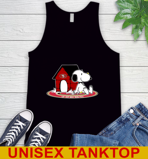 NFL Football San Francisco 49ers Snoopy The Peanuts Movie Shirt Tank Top 2