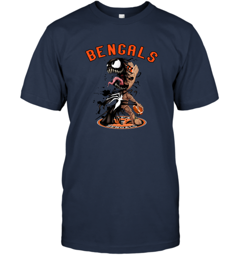 Cincinnati Bengals NFL Football Groot Marvel Guardians Of The Galaxy T Shirt  - Banantees