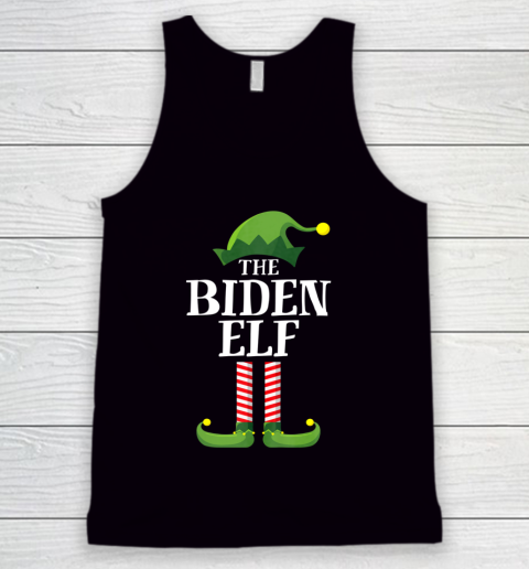 Biden Elf Matching Family Group Christmas Party Pajama Tank Top