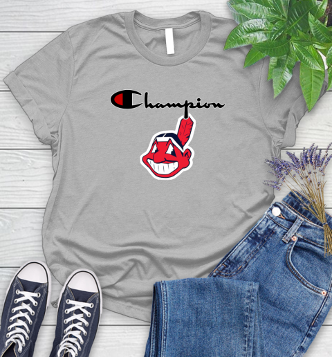 MLB Baseball Cleveland Indians Champion Shirt Women's T-Shirt 3