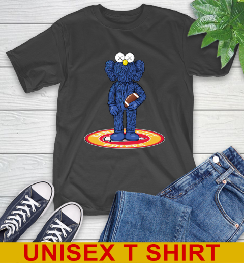 NFL Football Kansas City Chiefs Kaws Bff Blue Figure Shirt T-Shirt 2