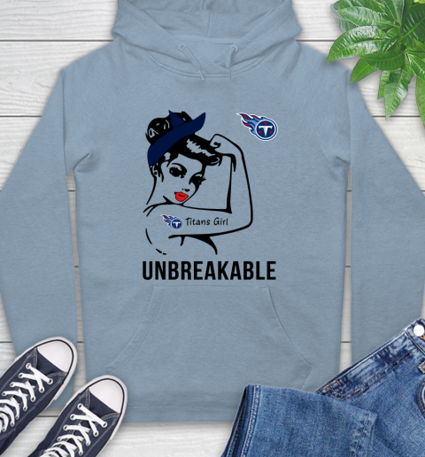 NFL Tennessee Titans Girl Unbreakable Football Sports Hoodie 6