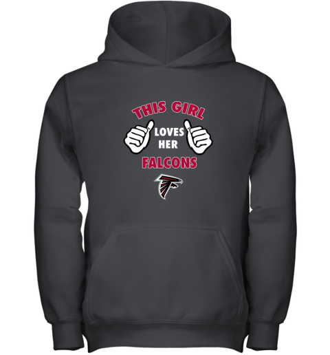 This Girl Loves Her Atlanta Falcons Youth Hoodie