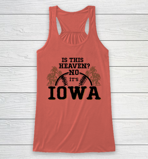 Is This Heaven No It's Iowa Baseball Racerback Tank 2